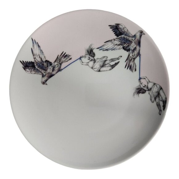 Set of 4 Ikea Side Plates Stunsig Girl Frédérique Vernillet Limited Edition 2017 - Picture 2 of 10